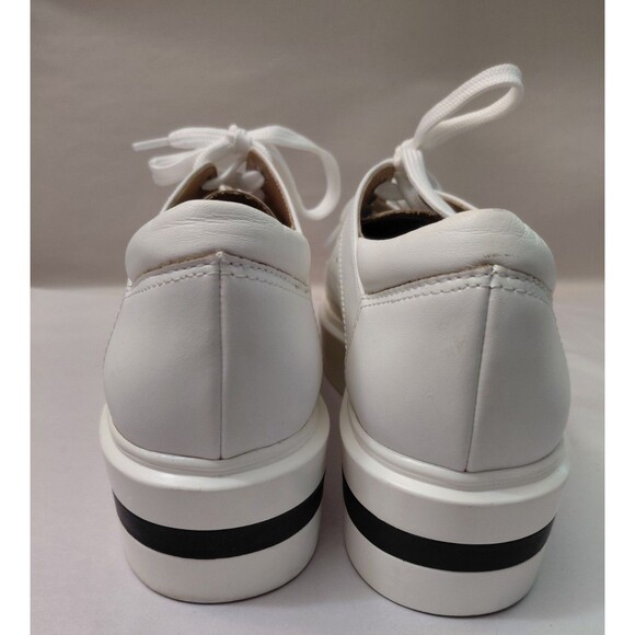 Linea Paolo Kozie Platform Women's White Leather Lace Up Casual Sneakers Sz 11 - Picture 4 of 10